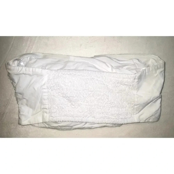 RNWY Womens White Twist Front Strapless Crop Top Size Small - Picture 5 of 5